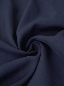 RONVEXI 男士休閒辦公穿搭純色西裝長褲，適合儀式與正式場合 - 藏蓝色 - 查看 8