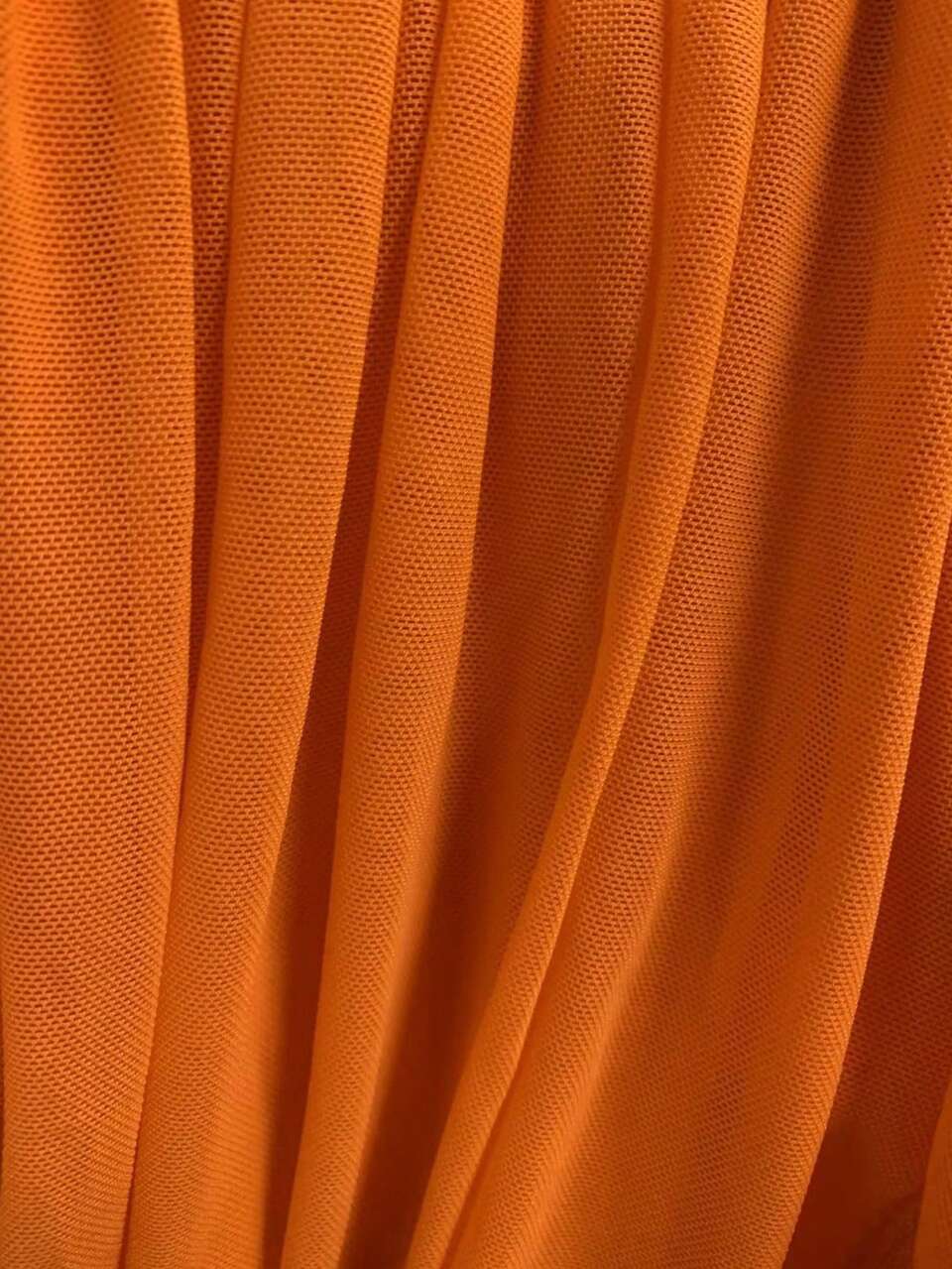 Orange Ruched Drape Extreme Split Midaxi Skirt Only