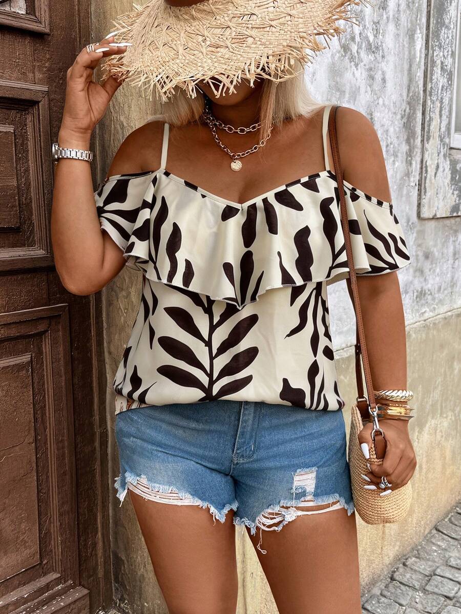 Breezaya Plus Size Women's Striped Shirt, Romantic Date, Vacation, Casual, Daily, Fashionable, Versatile, Suitable For Spring And Summer - Multicolor - View 1