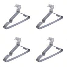 20/40/60/100 Pieces Non-Slip Coated Hangers, Soft Color Series, Lightweight Luxury, Clothes Organizer For Closet And Wardrobe, Storage Rack - Grey - View 12