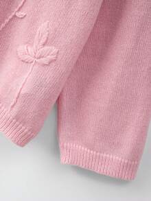 GlowEve CURVE Sweater Pullover Lengan Panjang Longgar Bahu Jatuh Leher Bulat Elegan Ukuran Plus untuk Musim Dingin - Berwarna merah muda - View 8