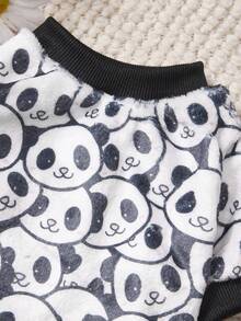PETSIN 1 Printed Panda Flannel Sweatshirt, Thick And Warm For Pets In Autumn And Winter - Multicolor - View 13