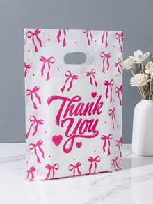 100pcs Gift Giving Plastic Shopping Bags, Disposable Packaging Pouches For Birthday Presents Small Accessories Clothing Gifts - multicolor - View 7