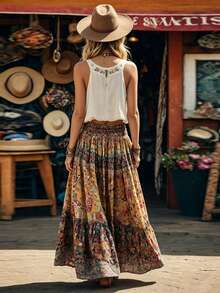 EMERY ROSE Women's Casual Floral Print Skirt - Multicolor - View 2