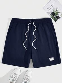 Athstrex Plus Size Woven Casual Straight Leg Shorts, Vacation, Father's Day Gifts - View 3