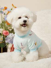 PETSIN Letter Pattern Fleece Cute Warm Sweatshirt, Autumn/Winter - Multicolor - View 11