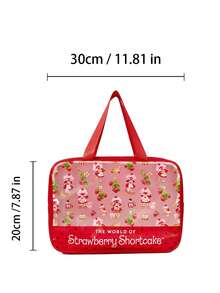 Strawberry Shortcake X Joivida 卡通圖案可愛日常旅行盥洗包 - 彩色 - 查看 3