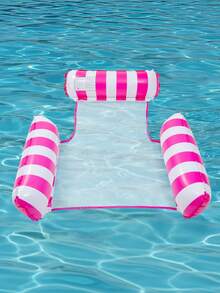 Inflatable Drainage Floating Chair Leisure Hammock With Backrest, Foldable Inflatable Pool Chair For Summer, Suitable For Spa, Pool, Beach Party Supplies, Multi-Purpose Vacation Pool Party Summer Outdoor Water Fun Floating Water Chair - multicolor - View 8