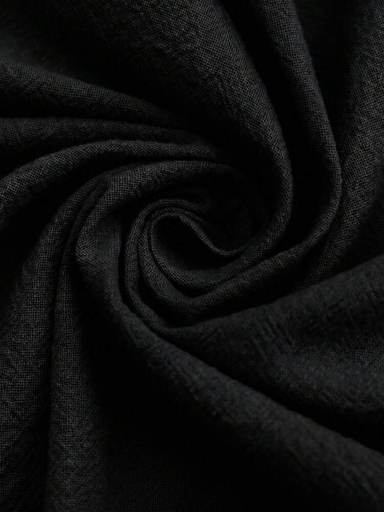 Rosumi Plus Size Summer Casual Solid Color Cami  Autumn Outfit For Women Going Out Tops Casual Black Versatile Vest Autumn And Winter Innerwear - Black and White - View 5