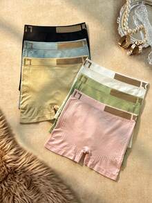 Bare Chapter 6pcs Seamless Comfortable Women's Boxer Briefs Set - Multicolor - View 2