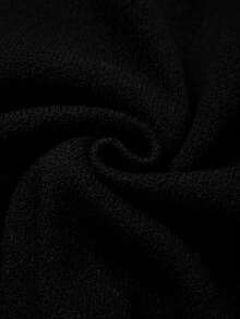 GlowEve CURVE Plus Size Elegant Ruffle Trim Button Long Sleeve Cardigan - Black - View 4