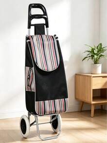 Shopping And Grocery Cart, Household Climbing Shopping Cart, Grocery Cart, Small Trolley, Folding Portable Grocery Cart. - Multicolor - View 6