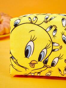 LOONEY TUNES X Joivida Cartoon Yellow Bird Pattern Makeup Bag Portable Zipper Cosmetic Storage Pouch Travel Wash Bag - duck - View 5