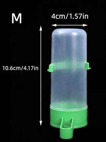 1PC Automatic Bird Water Dispenser Drink Feeder Bottle Hanging Cage Accessory Transparent Plastic Drip Proof Leak Proof Convenient Clean Daily Use Indoor Outdoor Home Aviary - Multicolor - View 4