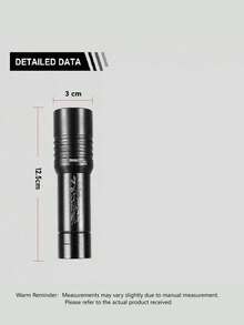 Power Professional Diving Lamp, Rechargeable 18650 Battery, , Suitable For Fishing, Beach Prospecting, And Underwater Operations - Black - View 3
