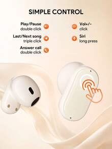 JMMO Portable Wireless Earphones, Digital Power Display Stereo Earbuds With Removable Hand Strap - View 6