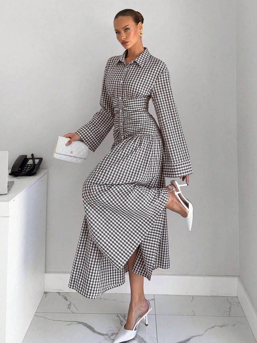 dress shirt and pants Bridesmay Cocktail Dresses for Women 2024 Wedding Guest Midi with Barnes & Greer Funeral Ladies Elegant Dress Color:NYC Yellow