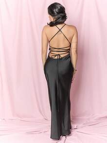 Dania Mndz Shop Apricot,Elegant Summer Tropical Cocktail Vacation Wedding Guest Prom Dress Party Black - Black - View 2