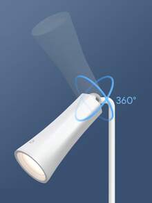 LED Eye‑Protection Desk Lamp With Rotatable Lamp Head, Soft Non‑Glare Table Light For Study Reading Bedroom Desktop Home Decoration, Back‑To‑School Essential Desk Lamp - desktop - View 5