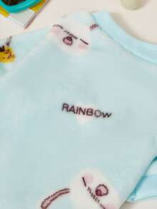 PETSIN Letter Pattern Fleece Cute Warm Sweatshirt, Autumn/Winter - Multicolor - View 6