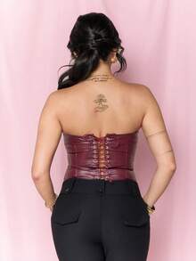 Dania Mndz Shop Atasan Wanita - Burgundy - View 2