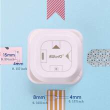 1 Four In One Punch, Multifunctional Embossing Punch, Diary/Planner/DIY Corner Cutter, Notebook Stationery Cutting Tool, Suitable For School, Office, Home, Back To School Season, School Supplies - multicolor - View 8