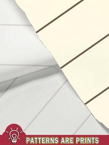 STEELVANCE 男士條紋字母印花休閒百搭日常穿著短袖襯衫 - 彩色 - 查看 4
