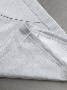 STYNVO Pantalones de chándal casuales y versátiles de unicolor para hombre - Gris - Ver 3