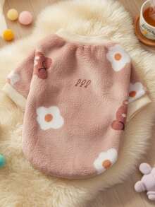 PETSIN 1 Pc Cute Bear Flannel Pet Graphic Warm Pet - Multicolor - View 11