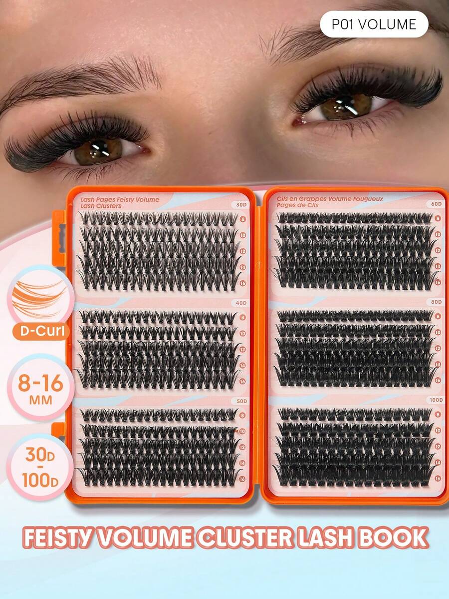 SHEGLAM Lash Pages Feisty 濃密睫毛叢 品牌美妝化妝品 適合女士與女孩 - 黑色 - 查看 1