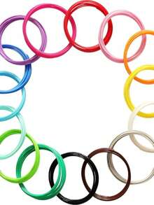 3D Pen PLA Filament Refill, Each Color 10feet, Total 150 Feet 3D Pen/3D Printer PLA Sample Pack, - multicolor - View 5