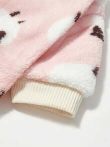 PETSIN 1 Pc Pet Dog Cat Universal Pink Fleece Lamb Print Warm Crew Neck Sweatshirt - Multicolor - View 11