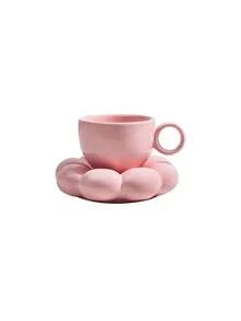 Three Color Optional Creative Sunflower Coffee Cup Plate, Girls' Afternoon Tea With High Appearance Set, Ceramic Breakfast Latte Cup - Multicolor - View 10