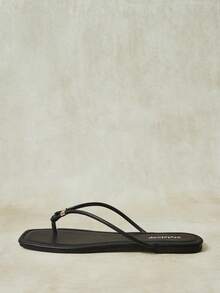 Styleloop Ladies, Willow Nails, Buckles, Flat Shoes. - Black - View 3