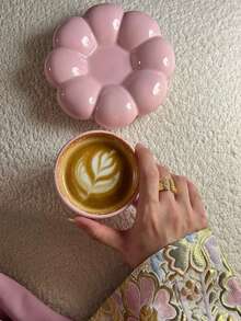 Three Color Optional Creative Sunflower Coffee Cup Plate, Girls' Afternoon Tea With High Appearance Set, Ceramic Breakfast Latte Cup - Multicolor - View 5