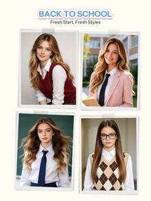 7PCS Clip In Hair Extensions Human Hair Double Weft Invisible Style With 20 Clips #T4‑P4/27 Balayage Chocolate Brown To Caramel Blonde Straight Remy Hair 14‑22 Inch For Thin Hair Volume Boost Salon Styling For Student Daily Wear & School Photograph - ST4-P4/27 - View 3