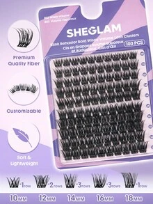 SHEGLAM Blink Behavior 濃密纖長睫毛叢 - B03 Wispy Volume 品牌美妝化妝品 適合女士與女孩 - 黑色 - 查看 3
