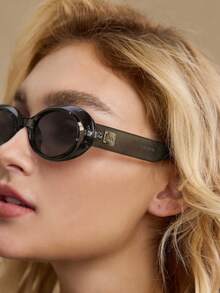 MOTF PREMIUM Gafas de moda con montura completa de forma ovalada - Verde - Ver 9