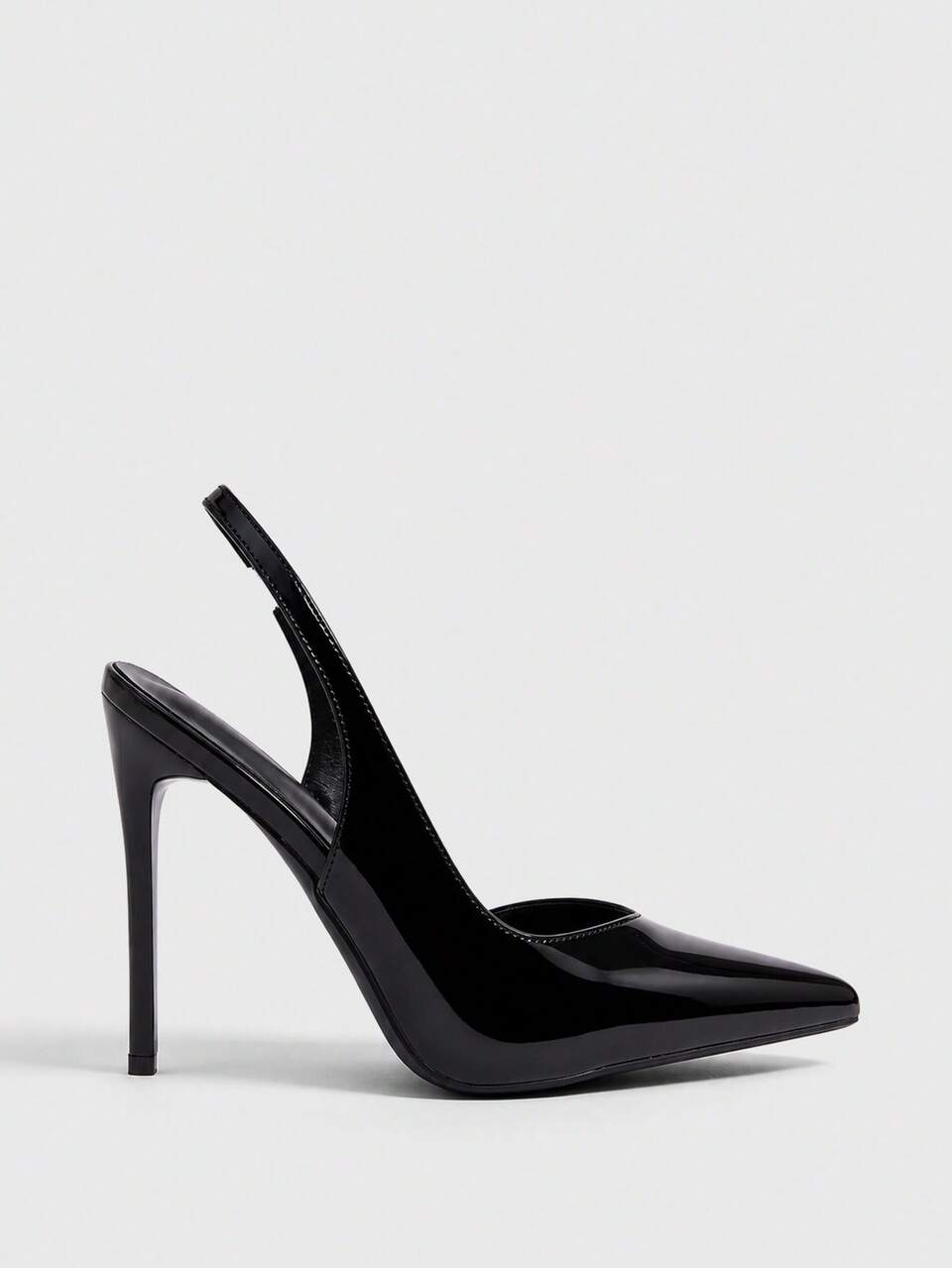 CUCCOO SZL New Pointed Toe Thin High Heels, Black Back Strap, Slingback Women's High Heels, Shoes, Fashionable And Sexy Elegant, Simple, Suitable For Banquets Fall Shoes