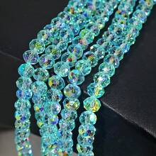 60顆 4/6/8mm 奧地利品質亮面平底水晶珠,帶孔,適用於DIY手鍊與手機配件 - 彩色 - 查看 6