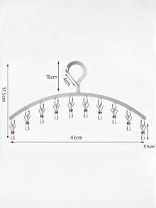 1 cái giá phơi đồ Obovay cao cấp bằng thép không gỉ dày chống gió, móc treo quần áo đa năng kèm kẹp cho tất, áo ngực, đồ lót, quần tất, găng tay, khăn tắm, đồ dùng du lịch, kệ lưu trữ sắp xếp - Nhiều màu - Xem 3