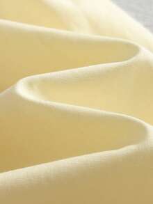 Cozy Pixies Gaun Bayi Perempuan Tanpa Lengan dengan Hiasan Pita Besar dan Leher Bulat - Mustard Yellow - View 7