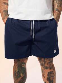 Athstrex Plus Size Woven Casual Straight Leg Shorts, Vacation, Father's Day Gifts - View 5