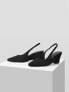 Mnmlis Women's Wedge Heel Platform Shoes Fall Shoes - Black - View 2