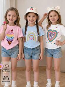 Young Girls T-Shirts - 霧霾藍 - 查看 2