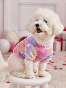 PETSIN 1 chiếc áo nỉ cho chó/mèo in họa tiết sao nhiều màu, cổ tròn ấm áp, mùa thu/đông - Nhiều màu - Xem 8