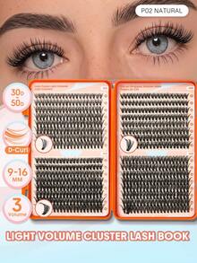 SHEGLAM Lash Pages Light Volume Lash Clusters Brand Beauty Cosmetic Makeup For Women And Girls - Black - View 1