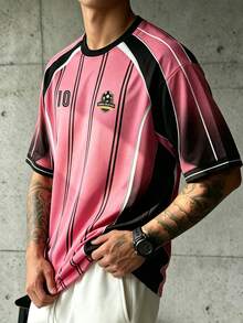 Sport MetroGents 男士拼色數位印花休閒日常旅行運動T恤 - 彩色 - 查看 3