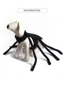 PETSIN 1 buah Kostum Halloween Hewan Peliharaan Lucu dengan Desain Laba-laba Kreatif untuk Kucing, Anjing, dan Anak Anjing Kecil - Hitam - View 8