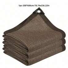 1 Piece Uv-Resistant Brown Hdpe Sunshade Canvas, Railing Safety Fence, Garden Fence, Pavilion Sunshade, Privacy Screen, Outdoor Sunshade Net, Windproof, Birdproof, Insectproof, Snowproof, Dustproof, Suitable For Summer Camping, Outdoor Swimming Pool, And Simple Garage - Multicolor - View 18